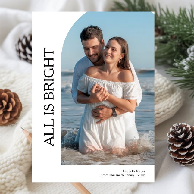 Joyful Love and Bright Couple Holiday Season Card (Creator Uploaded)