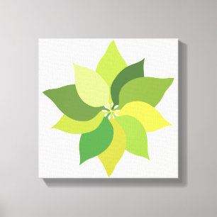 Joyful Lush Leaves. Canvas Print