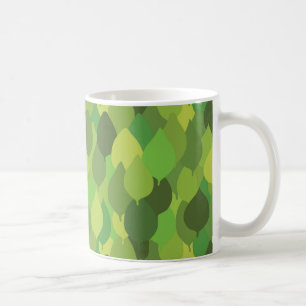 Joyful Lush Leaves - seamless surface pattern. Coffee Mug