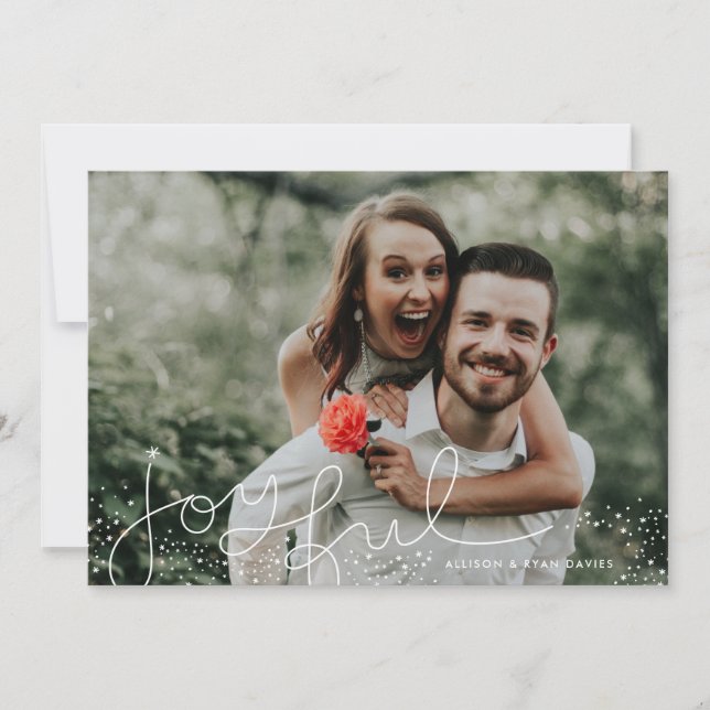 Joyful Magic Holiday Photo Card (Front)