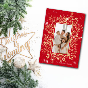 Joyful Merry Christmas Customise Photo Holiday Card