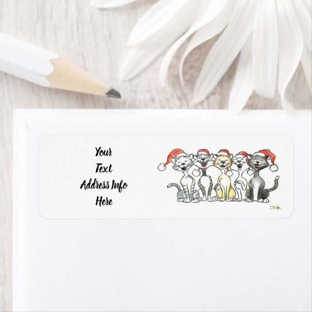 Joyful Merry Christmas singing cats (Insitu)