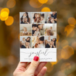 Joyful Minimalist Christmas Photo Collage Holiday<br><div class="desc">Send Christmas wishes to your family and friends while showcasing some of your favourite moments from this year. Modern minimalist "joyful" Christmas holiday photo collage cards - a simple, peaceful design that reflects on all there is to be grateful for this holiday season. This beautiful design features a collage of...</div>