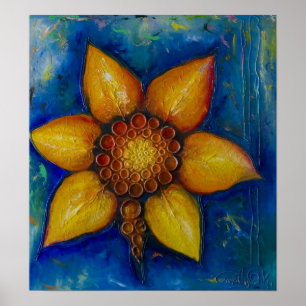 Joyful - Mixed Media Canvas Print