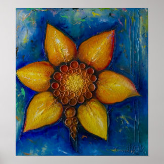 Joyful - Mixed Media Canvas Print