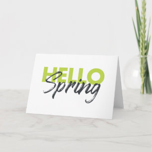 Joyful, modern, fun, vibrant design Hello Spring Card