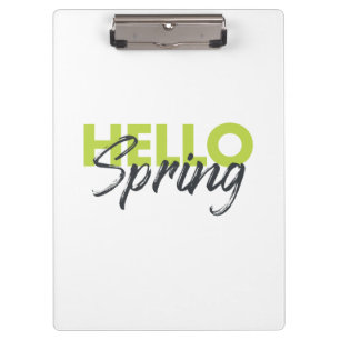 Joyful, modern, fun, vibrant design Hello Spring Clipboard