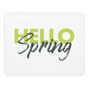 Joyful, modern, fun, vibrant design Hello Spring Door Sign