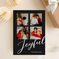 Joyful Modern Minimalist Black Script 4 Photo