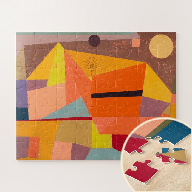 Joyful Mountain Landscape, Paul Klee Abstract Art Jigsaw Puzzle (Creator Uploaded)