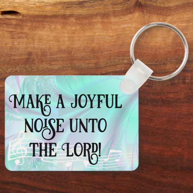 Joyful noise key ring (Front)