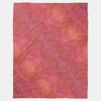 Joyful Orange & Pink Fleece Blanket