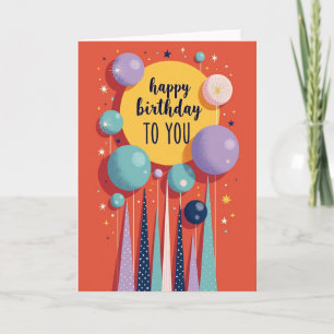 Joyful Orb Birthday Card