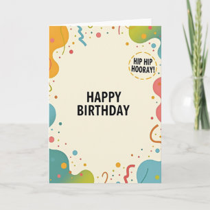 Joyful Organic Birthday Card