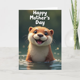 Joyful Otter Mothers Day Card