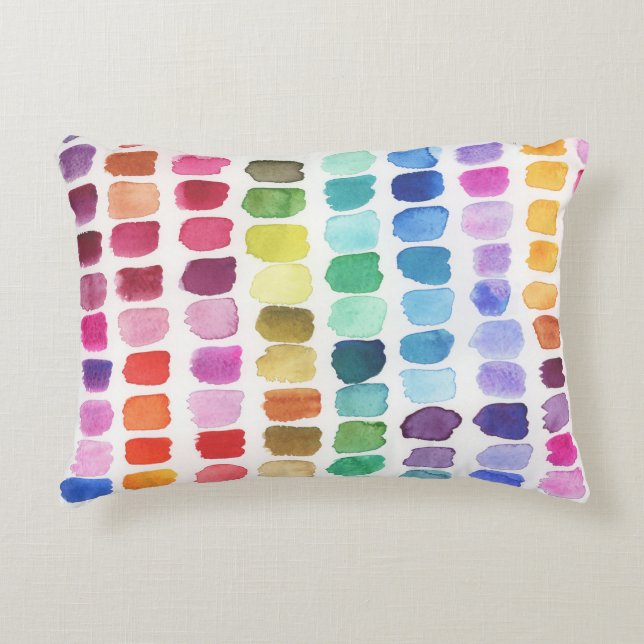 Joyful Palette of Colours - Summer Decorative Cushion (Front)
