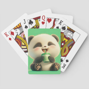 Joyful Panda: Refreshing Break Playing Cards