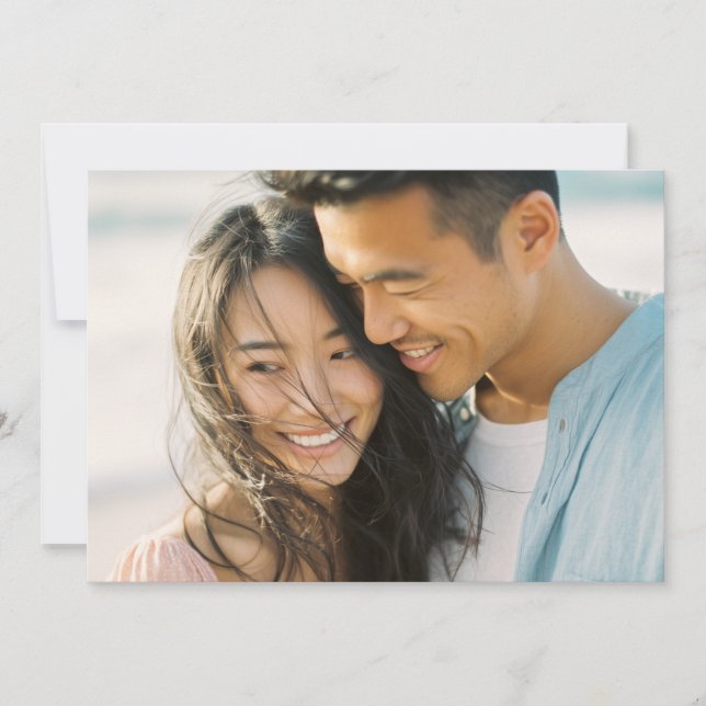 Joyful Pastel Realistic Photo Invitation (Front)