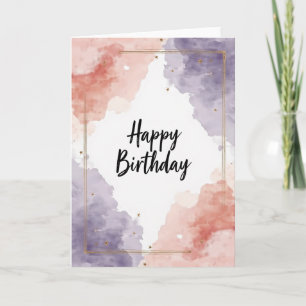 Joyful Pastel Watercolor Card