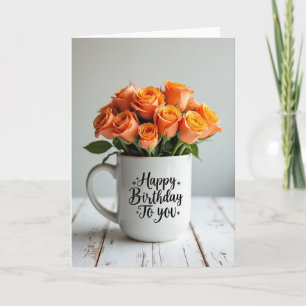 Joyful Peach Blossom Card