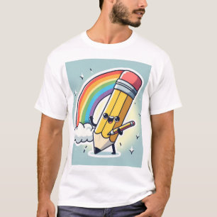 Joyful Pencil Rainbow Tee