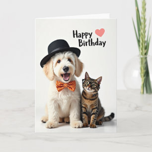 Joyful Pet Duo Birthday Card
