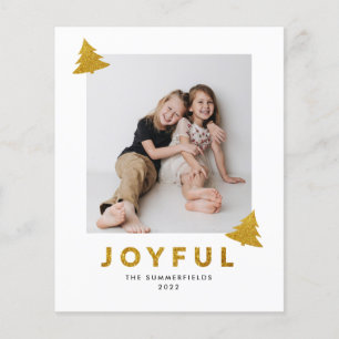 Joyful Photo Christmas Holiday Card