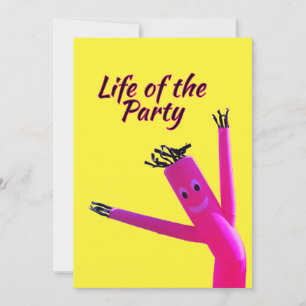 Joyful Pink Party Life Invitation