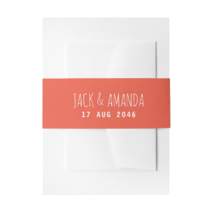 Joyful Playful Colour Wedding Invitation Belly Ban Band