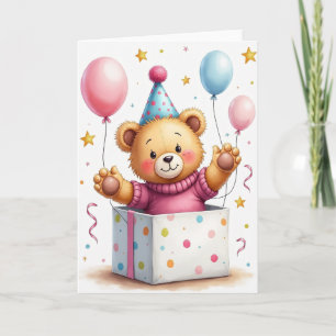 Joyful Plush Animal Card