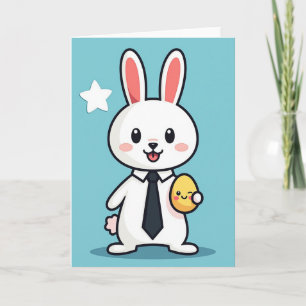 Joyful Rabbit Friend Card
