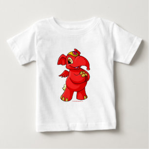 Joyful red Elephante Baby T-Shirt