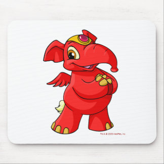 Joyful red Elephante Mouse Mat