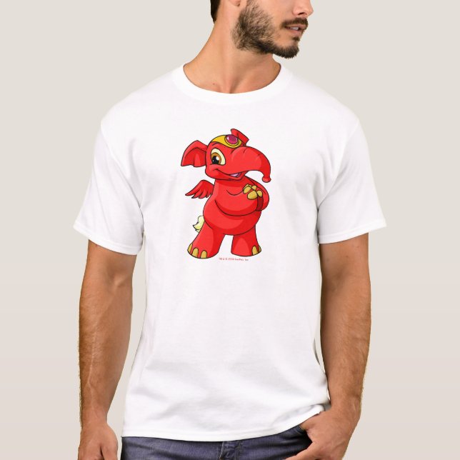 Joyful red Elephante T-Shirt (Front)