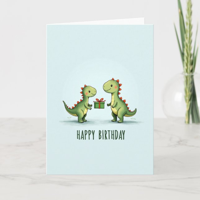 Joyful Reptile Birthday Card (Front)