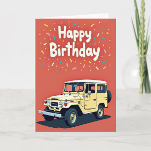 Joyful Retro Vehicle Card