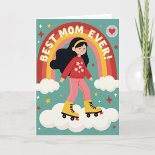 Joyful Roller Skate Rainbow Card