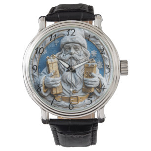 Joyful Santa with Christmas gifts Watch