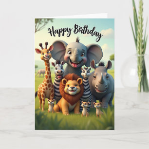 Joyful Savanna Birthday Card