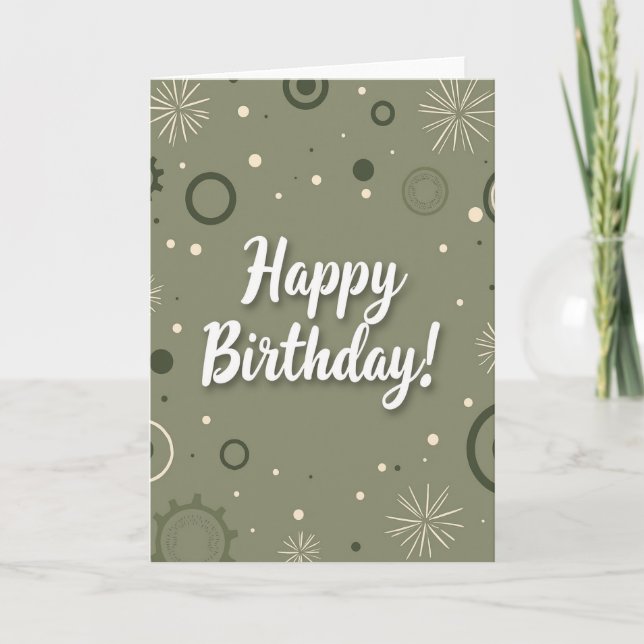 Joyful Script Green Card (Front)