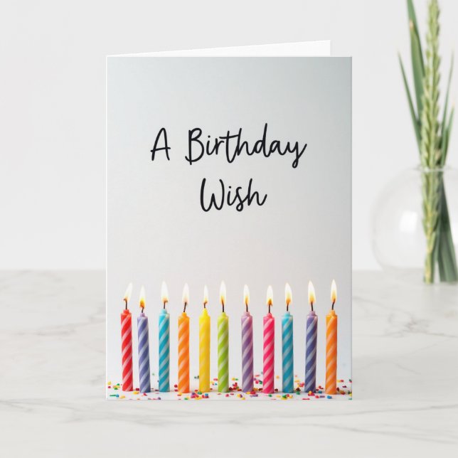 Joyful Scripted Birthday Card (Front)