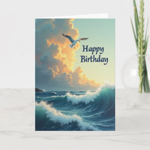 Joyful Seascape Birthday Card