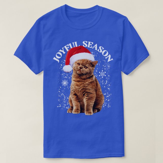 Joyful Season Christmas T-Shirt (Design Front)