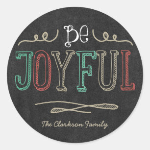Joyful Season Custom Holiday Stickers