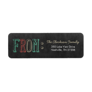 Joyful Season Holiday Return Address Labels