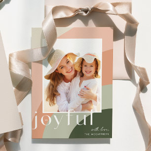 Joyful Shades Vertical Photo Holiday Card
