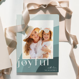Joyful Shades Vertical Photo Holiday Card