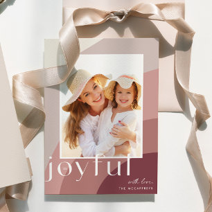 Joyful Shades   Vertical Photo Holiday Card