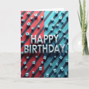 Joyful Silver Letters Card