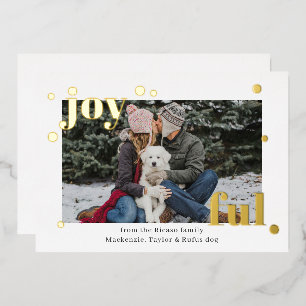 Joyful Simple Elegant Merry Christmas Personalised
